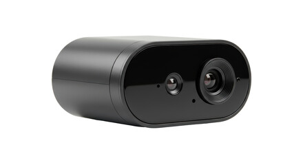 Isolated Black Security Camera