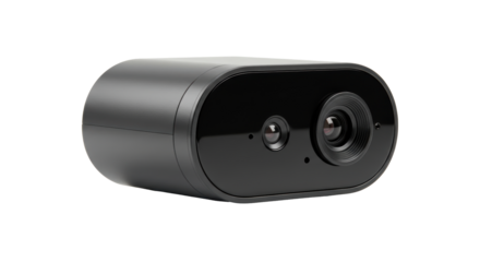 Isolated Black Security Camera