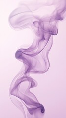 Delicate purple smoke swirling upward in soft elegant motion against a minimal light background

