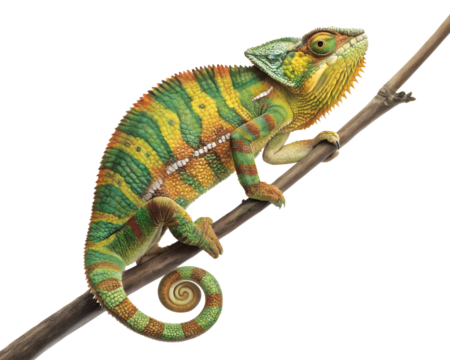 Chameleon reptile exotic pet animal lizard nature fauna on transparent background