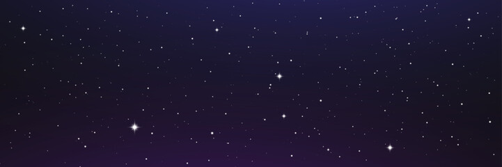 Star universe background, Vector Space Stars PNG,  Starry Night Sky with Constellations and Galaxy Elements, Vector Illustration.