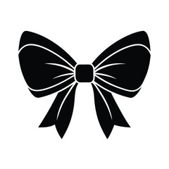 Bow silhouette vector illustration 