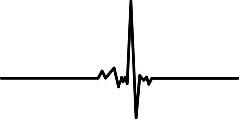 Heartbeat Line Vector Illustration