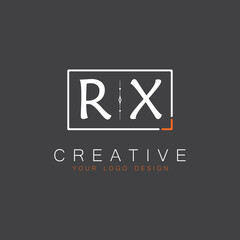 initial monogram logo for Creative with square style design.