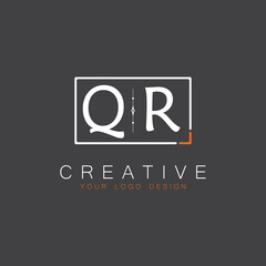 initial monogram logo for Creative with square style design.