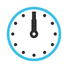 Clock isolated on white background