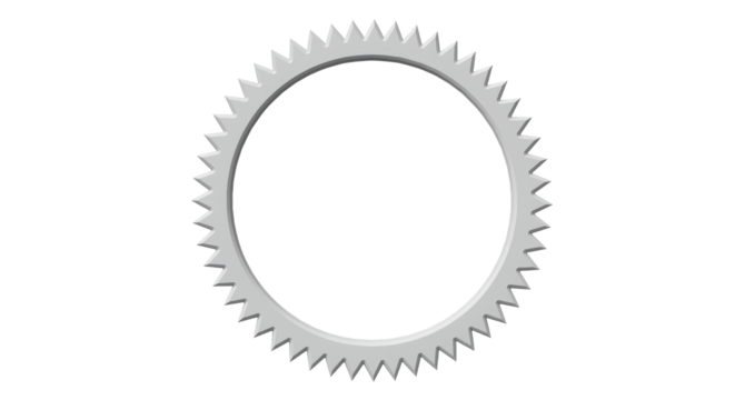 Isolated Gear Wheel