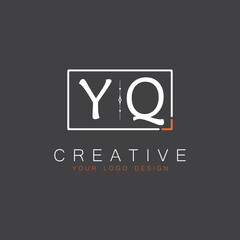 Fototapeta premium initial monogram logo for Creative with square style design.