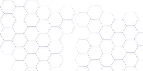 Naklejka premium Abstract background with seamless pattern with hexagons .Hexagonal white hexagons honeycomb wallpaper. Modern simple style hexagonal graphic concept.