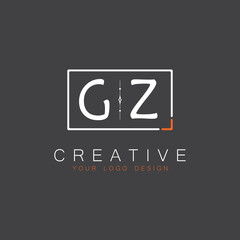 initial monogram logo for Creative with square style design.