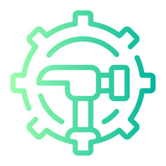 work in progress gradient icon