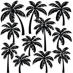 “Tree Silhouettes: Nature’s Shadows in Minimalist Beauty”