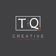 initial monogram logo for Creative with square style design.