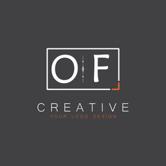 initial monogram logo for Creative with square style design.