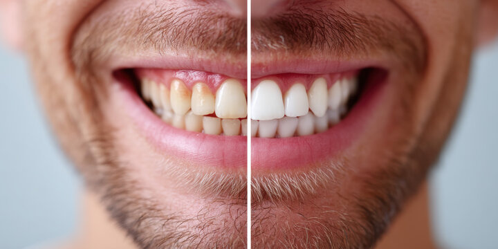Transforming smiles before and after dental care clinic image comparison bright and welcoming environment close-up oral health awareness