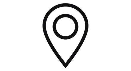 Isolated Location Pin Icon