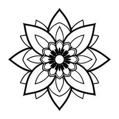 Decorative Mandala Design For Coloring Or Artistic Inspiration