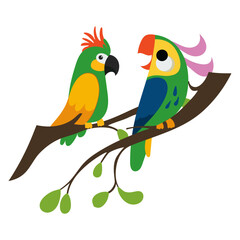 PARROTS CLIPART