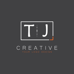 Fototapeta premium initial monogram logo for Creative with square style design.