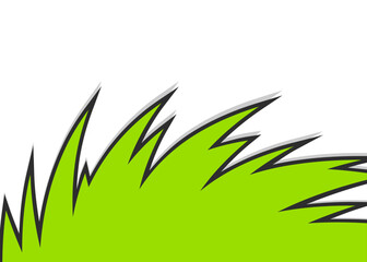 Abstract background with curved spike pattern and with some copy space area