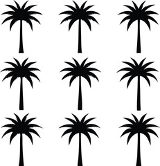 “Tree Silhouettes: Nature’s Shadows in Minimalist Beauty”