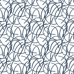 Seamless pattern with a simple abstract drawing. Vector illustration.