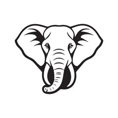 elephant cartoon isolated on white