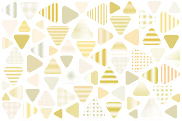 ドットとボーダー模様の三角形