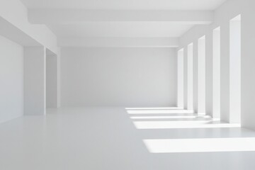 Fototapeta premium empty white room