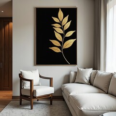 Introduce a touch of opulence to your modern decor with elegant black and gold leaf wall art, a statement piece that adds depth, texture, and a subtle hint of glamour to any room in your home.
