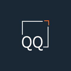 initial monogram logo for Creative with square style design.