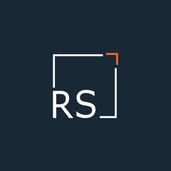 initial monogram logo for Creative with square style design.