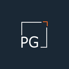 initial monogram logo for Creative with square style design.