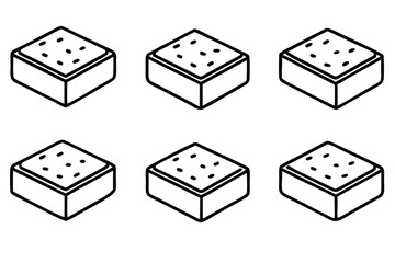 Brownies Line Art Fun Artistic Interpretation of Brownies.