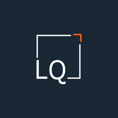 initial monogram logo for Creative with square style design.