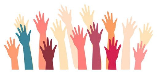 PNG Hand finger human multi colored.