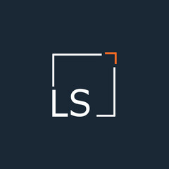 initial monogram logo for Creative with square style design.
