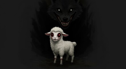 Cursed Lamb in Shadowy Gloom