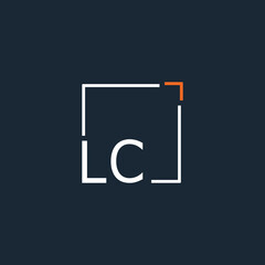 initial monogram logo for Creative with square style design.