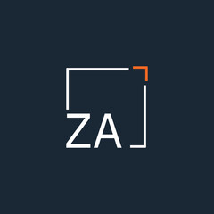 initial monogram logo for Creative with square style design.
