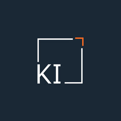 initial monogram logo for Creative with square style design.