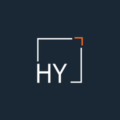 initial monogram logo for Creative with square style design.