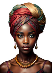 African Woman Headwrap Fashion