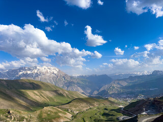 Hakkari Cityscape with Majestic Sumbul Mountain in the Distance