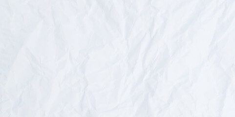 White clean crumpled paper background. Horizontal crumpled empty paper template for posters and banners. Blank white crumpled and creased paper poster texture background. Vector illustration
