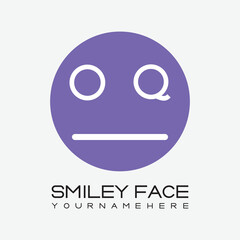 initial monogram for Smiley face logo with circle style design.