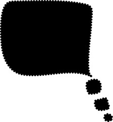 Speech bubbles frames. Design with dot