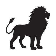 Lion silhouette vector illustration