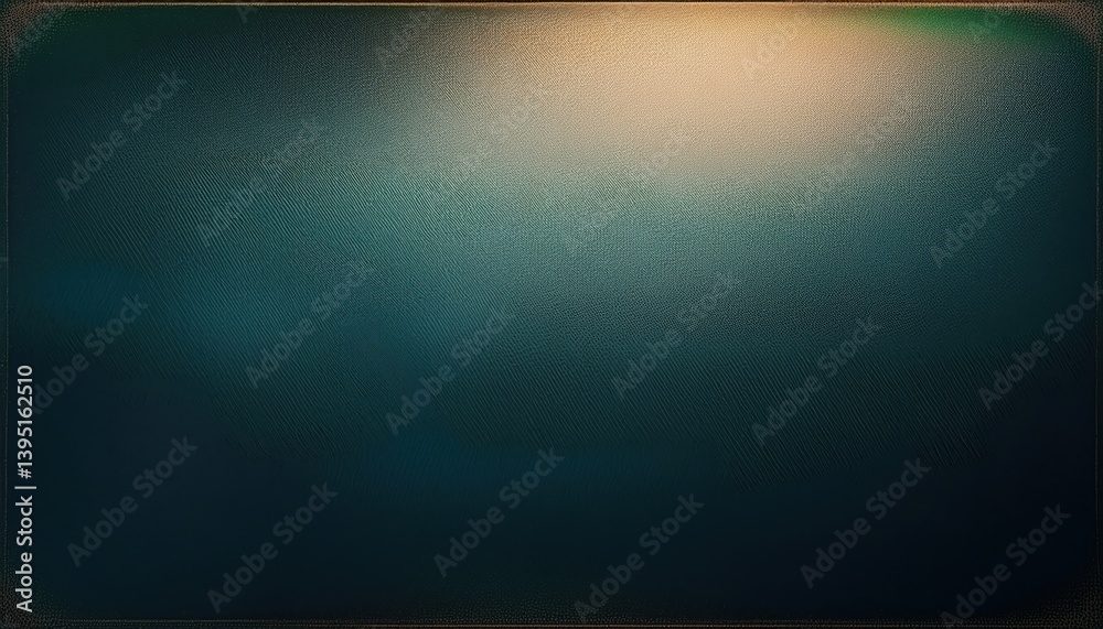 Leinwandbilder textured frosted glass surface with moody teal and amber gradient lighting for abstract background o