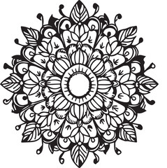 Peaceful Mandala Design – vector, illustration